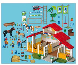 Centre equestre playmobil pas cher