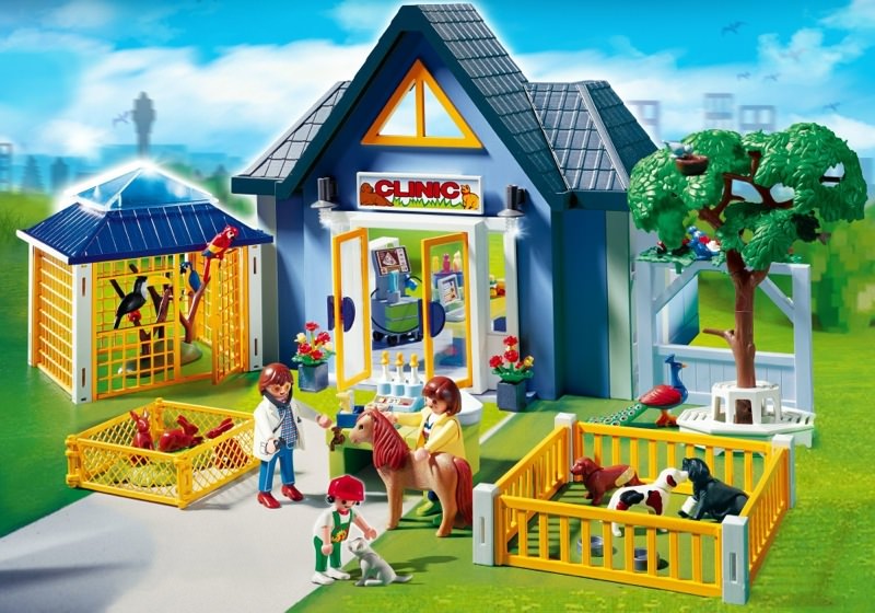 Playmobil animal vet operating room