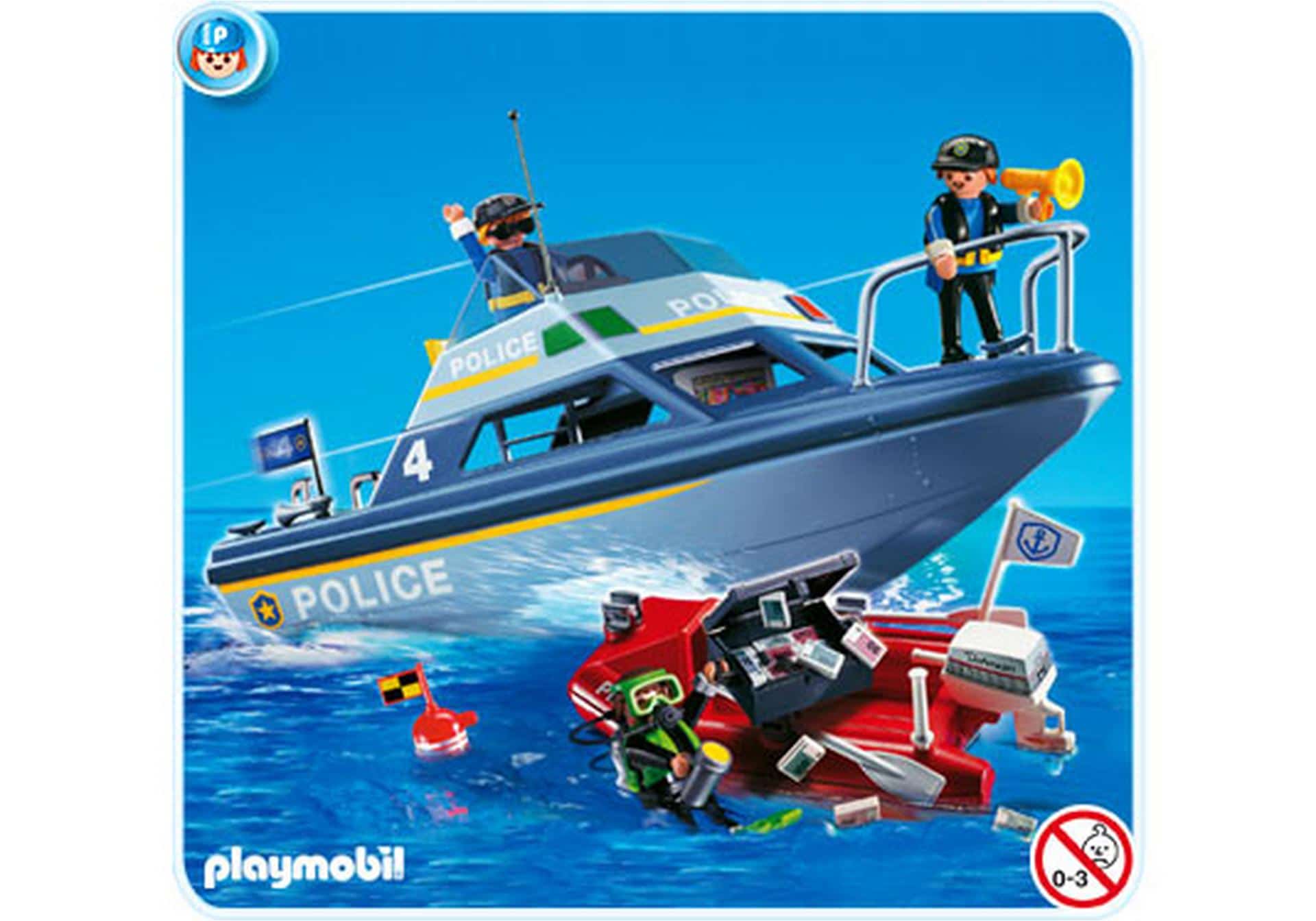 Playmobil bateau jaune