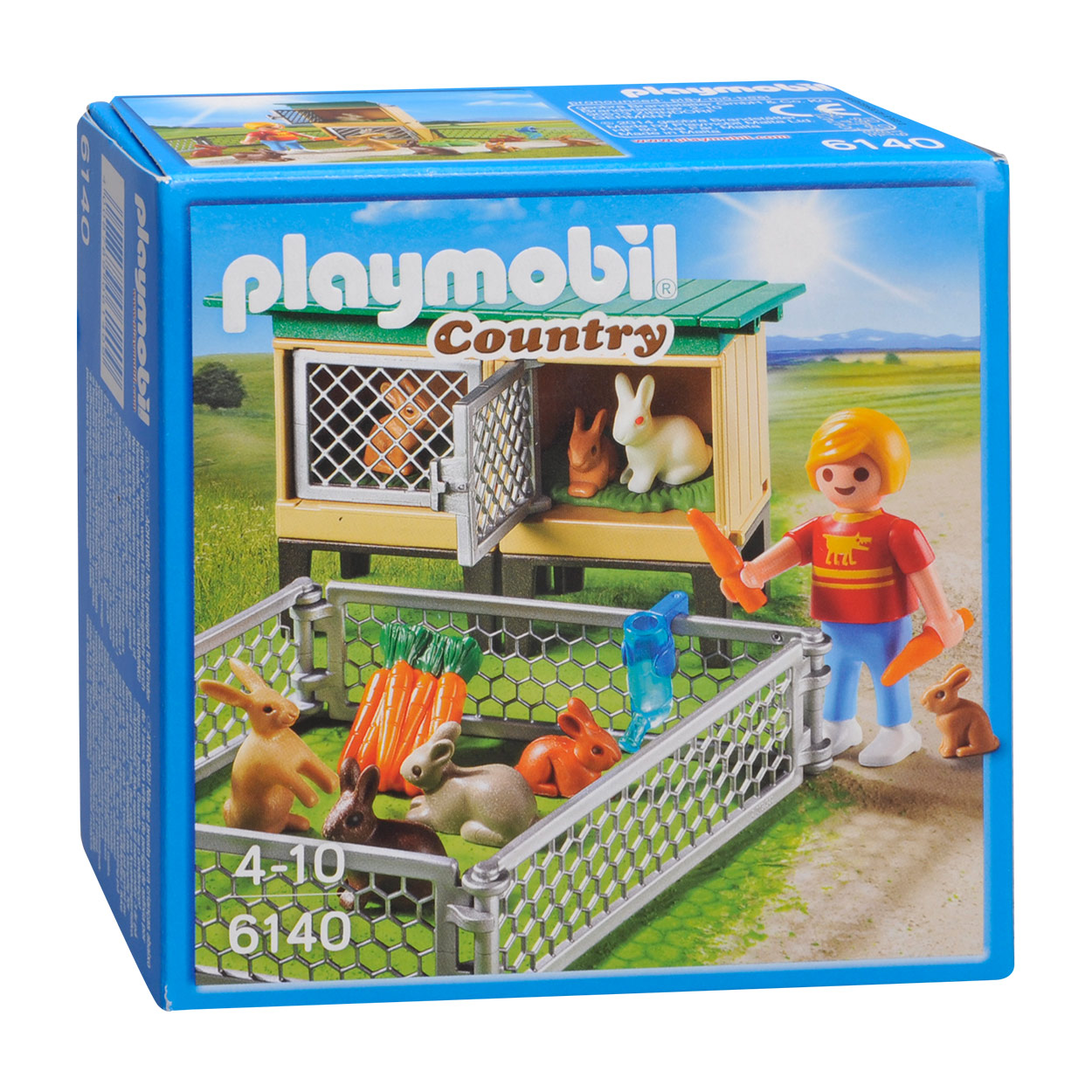 Playmobil country konijnenhok met buitenren 6140