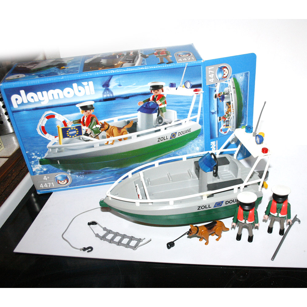 Playmobil bateau de la douane