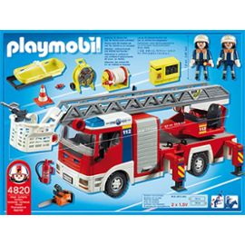 Camion pompier playmobil piles