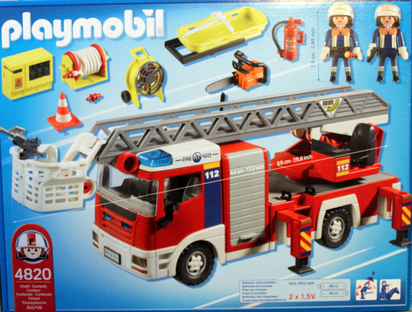 Playmobil camion de pompier 4820