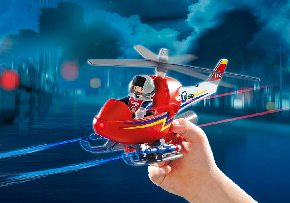 Playmobil 123 pompier helicoptere