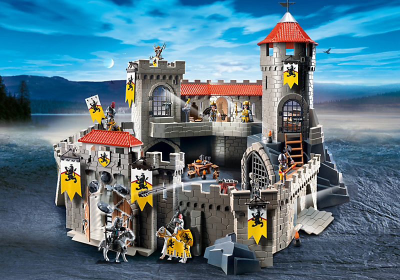 Chateau fort chevaliers lion playmobil pas cher