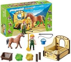 Playmobil - 5516 - cheval gypsy cob et son paddock