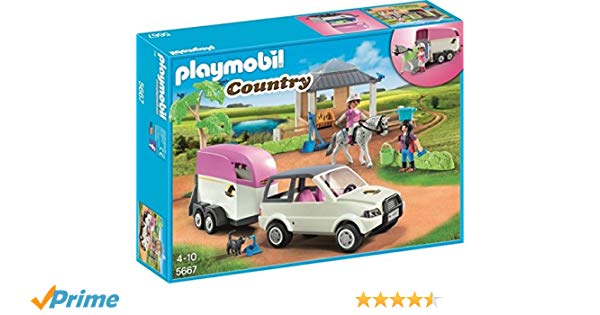 Playmobil 5667 écuries avec chevaux transporteur