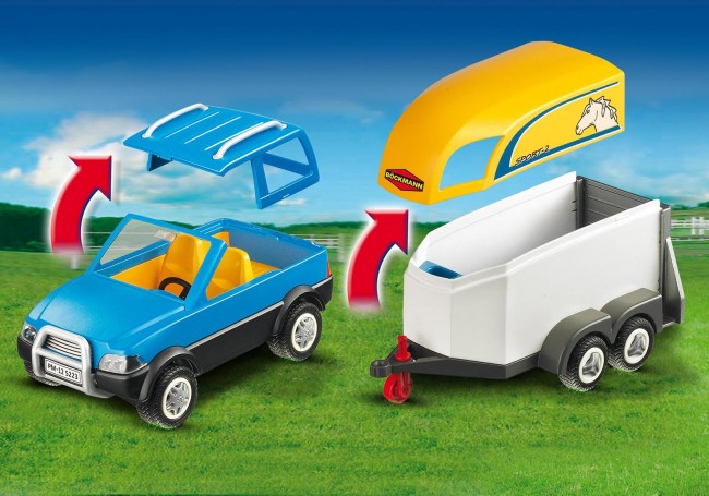 Playmobil country 5223 suv with horse trailer