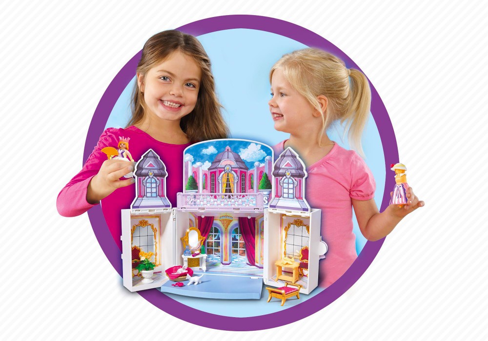 Chateau princesse playmobil transportable 5419