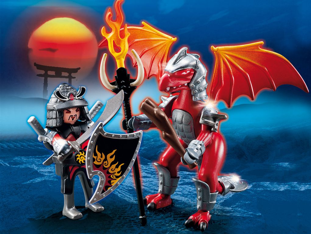 Playmobil dragon orange
