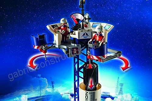 Playmobil city action space rocket with launch site building set
