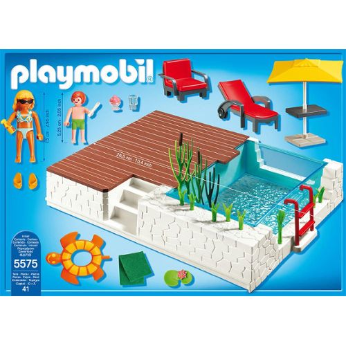 Piscine playmobil villa moderne