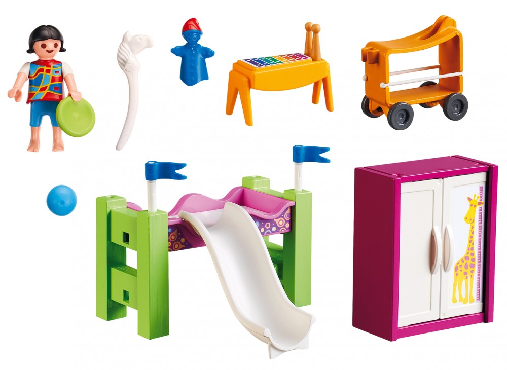 Playmobil chambre avec toboggan