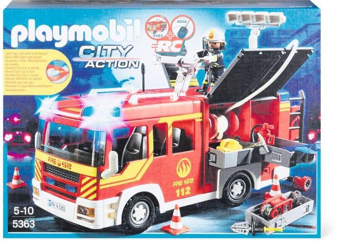 Playmobil 5363 fourgon pompier gyrophare