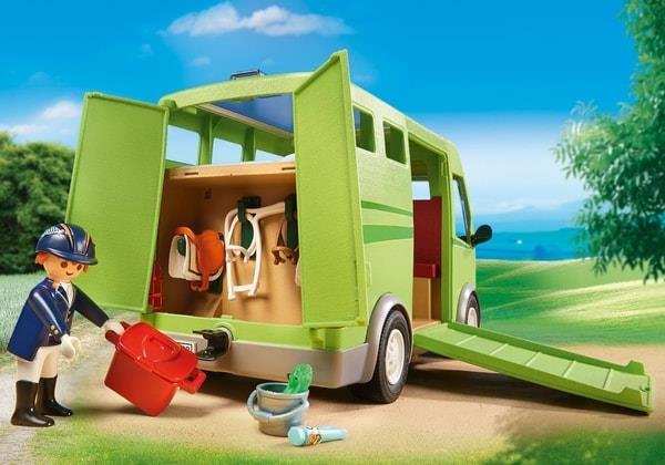 Playmobil country cavalier avec van et cheval