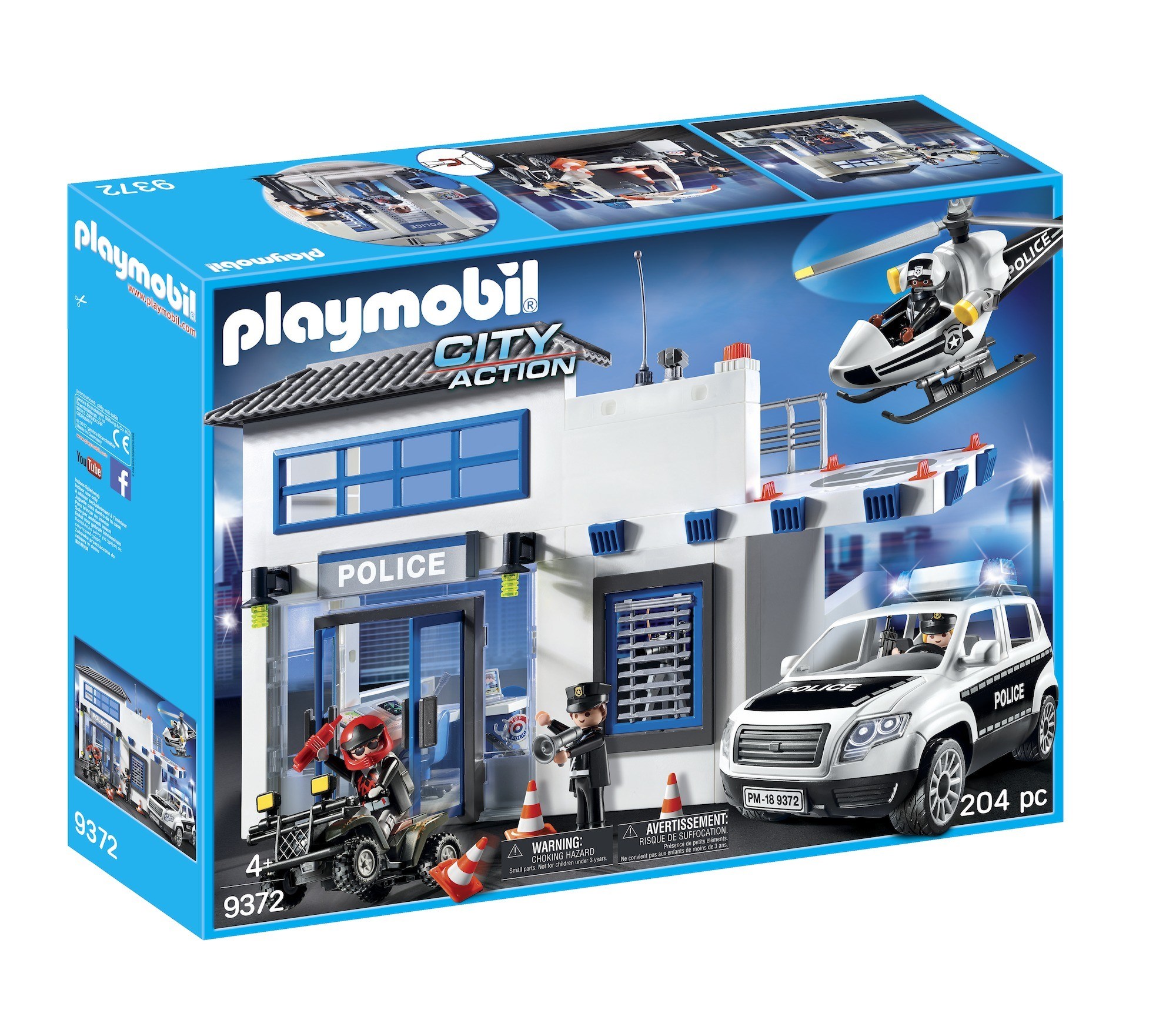 Playmobil - 6043 - voiture de patrouille de la police avec son et lumière
