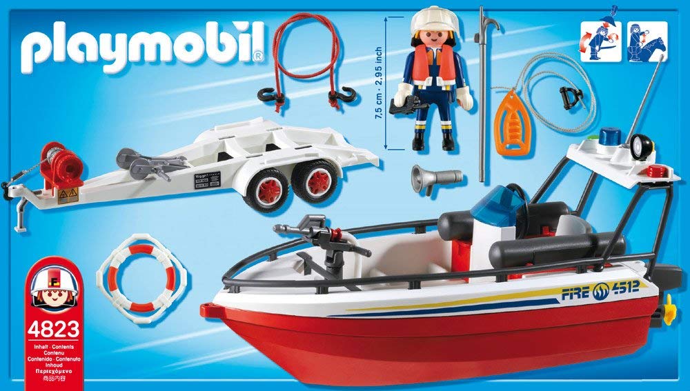 Playmobil bateau fire rescue