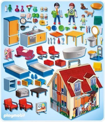 Maison transportable playmobil pas cher