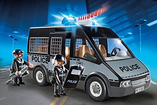 Playmobil city action polizei mannschaftswagen
