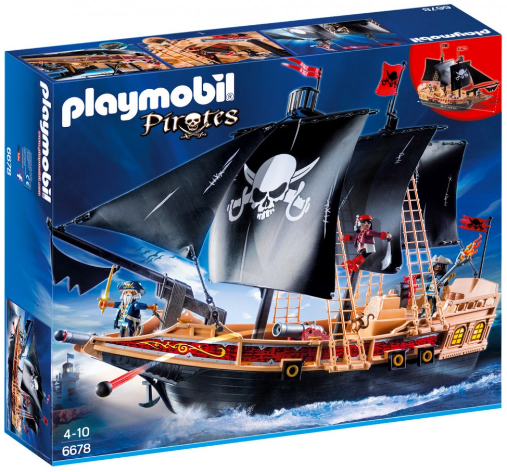 Bateau pirate playmobil d'occasion