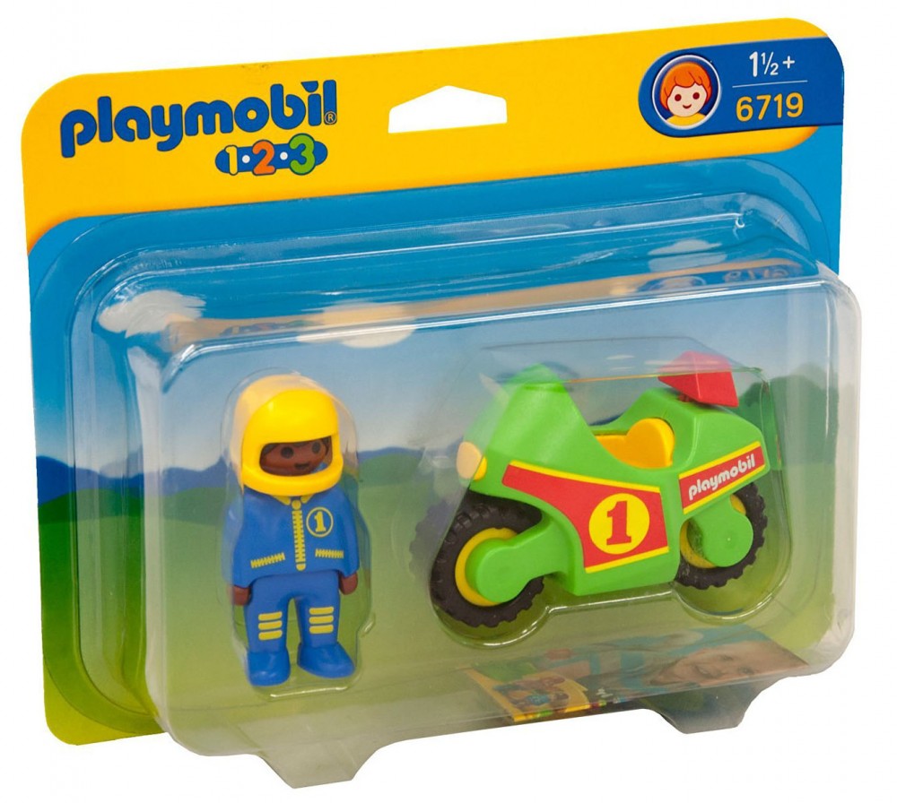 Playmobil moto de course