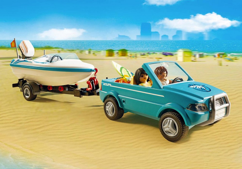 Playmobil bateau voiture