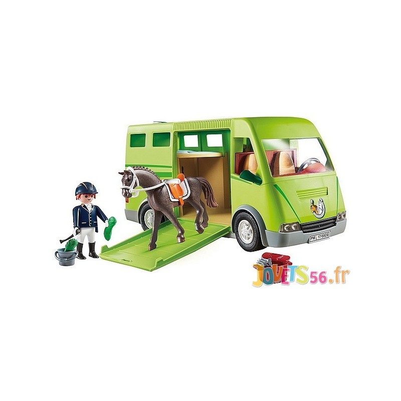 Playmobil country cavalier avec van et cheval