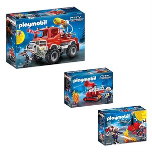Playmobil pompier soldes