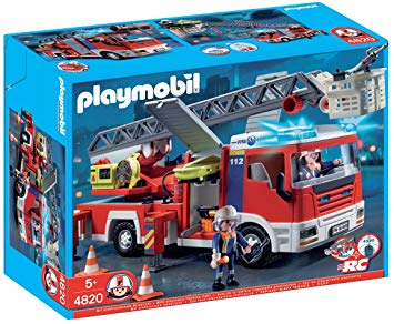 Camion pompier playmobil lance eau