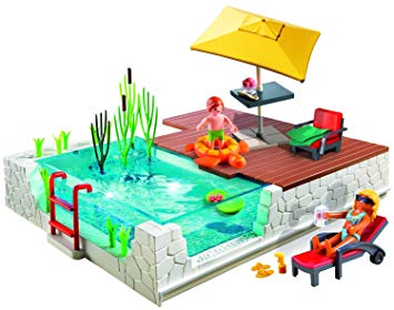 Playmobil la piscine avec terrasse