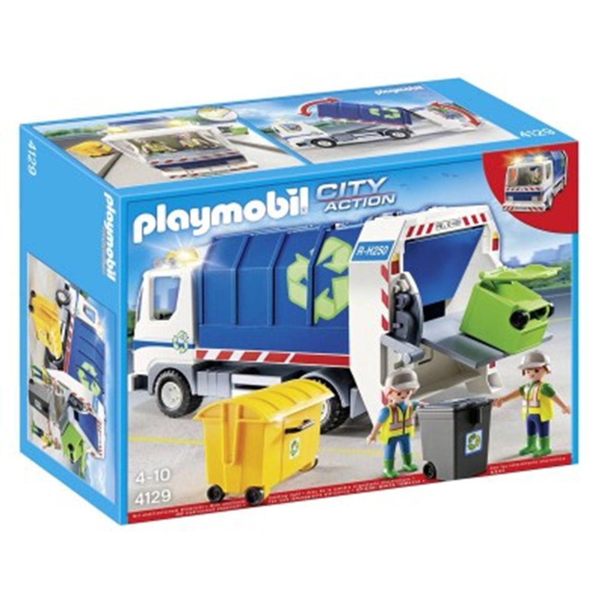 Playmobil city action camion de recyclage ordures