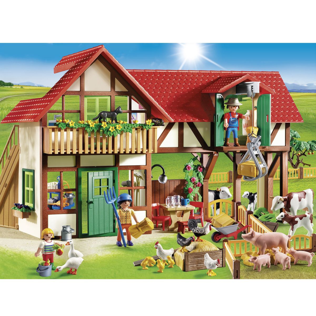 Playmobil ferme maison