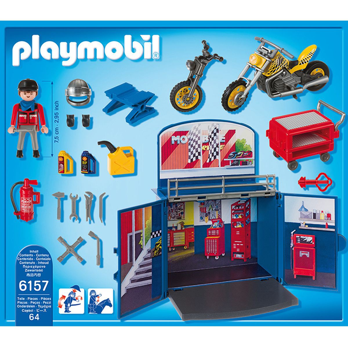 Moto playmobil dessin