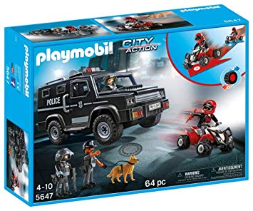 Playmobil action police car