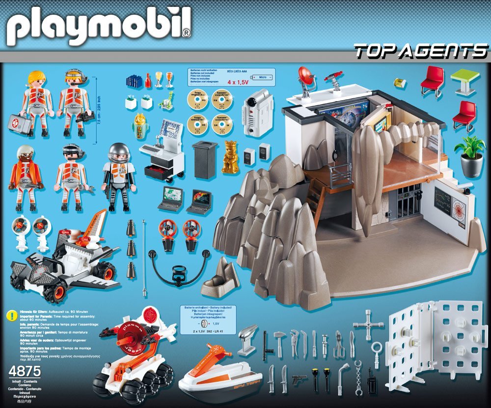 Playmobil top agents secret agent headquarters