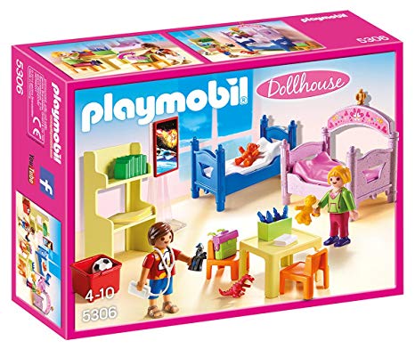 Playmobil dollhouse children's bedroom set 5333