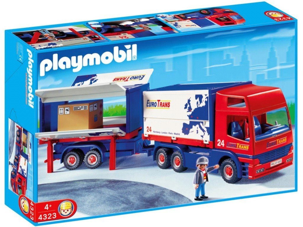 Playmobil pompier remorque