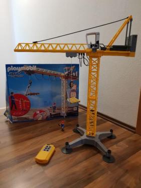 Playmobil city action - großer baukran mit ir-fernsteuerung - 5466