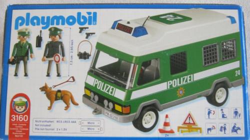 Playmobil polizeibus grün