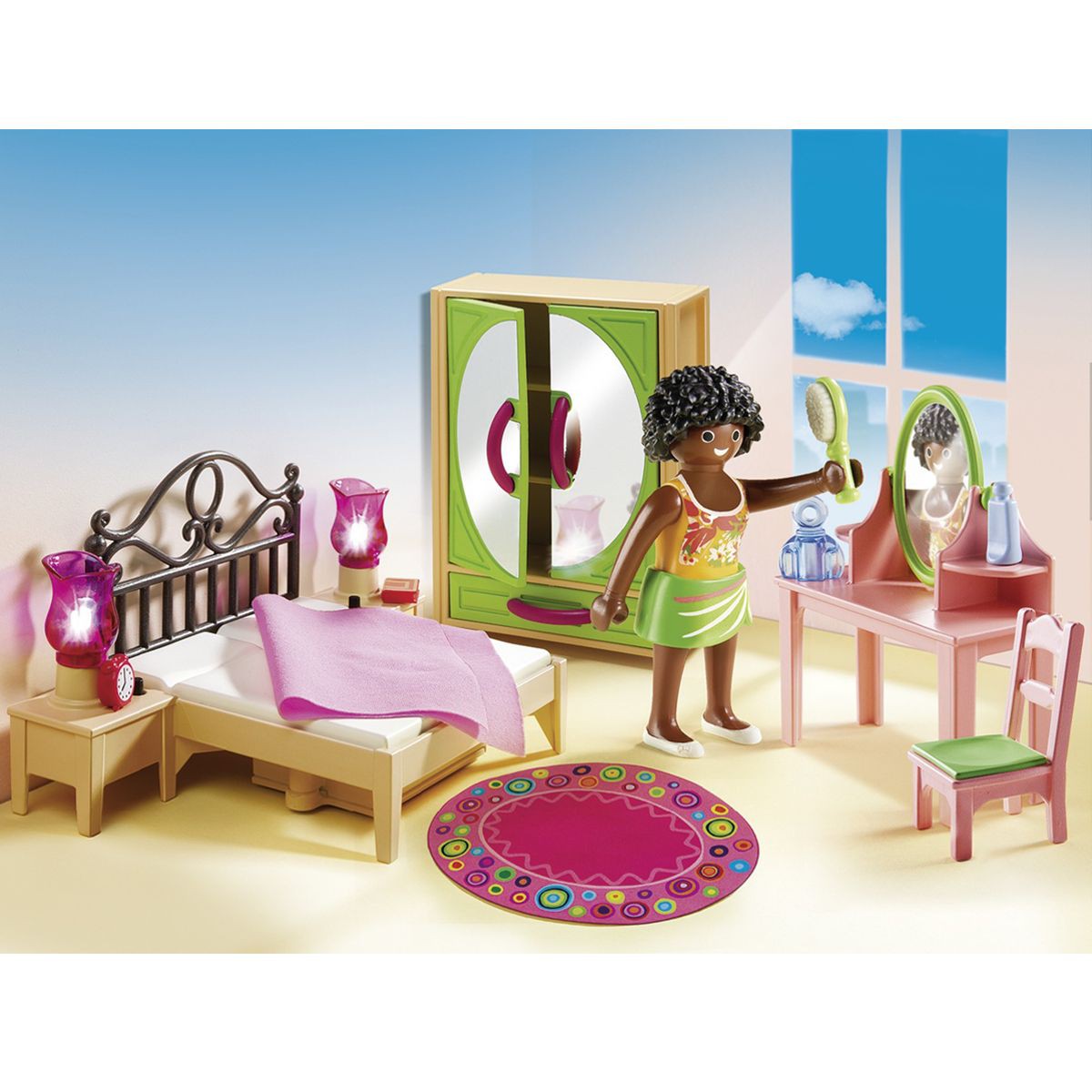 Coloriage playmobil chambre