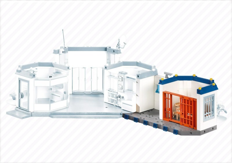 Playmobil police headquarters with prison