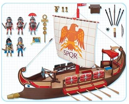 Playmobil bateau romain occasion