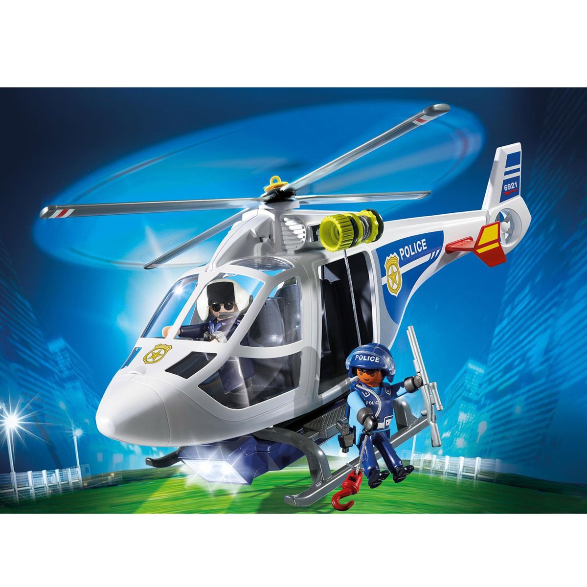 Playmobil action hélicoptère