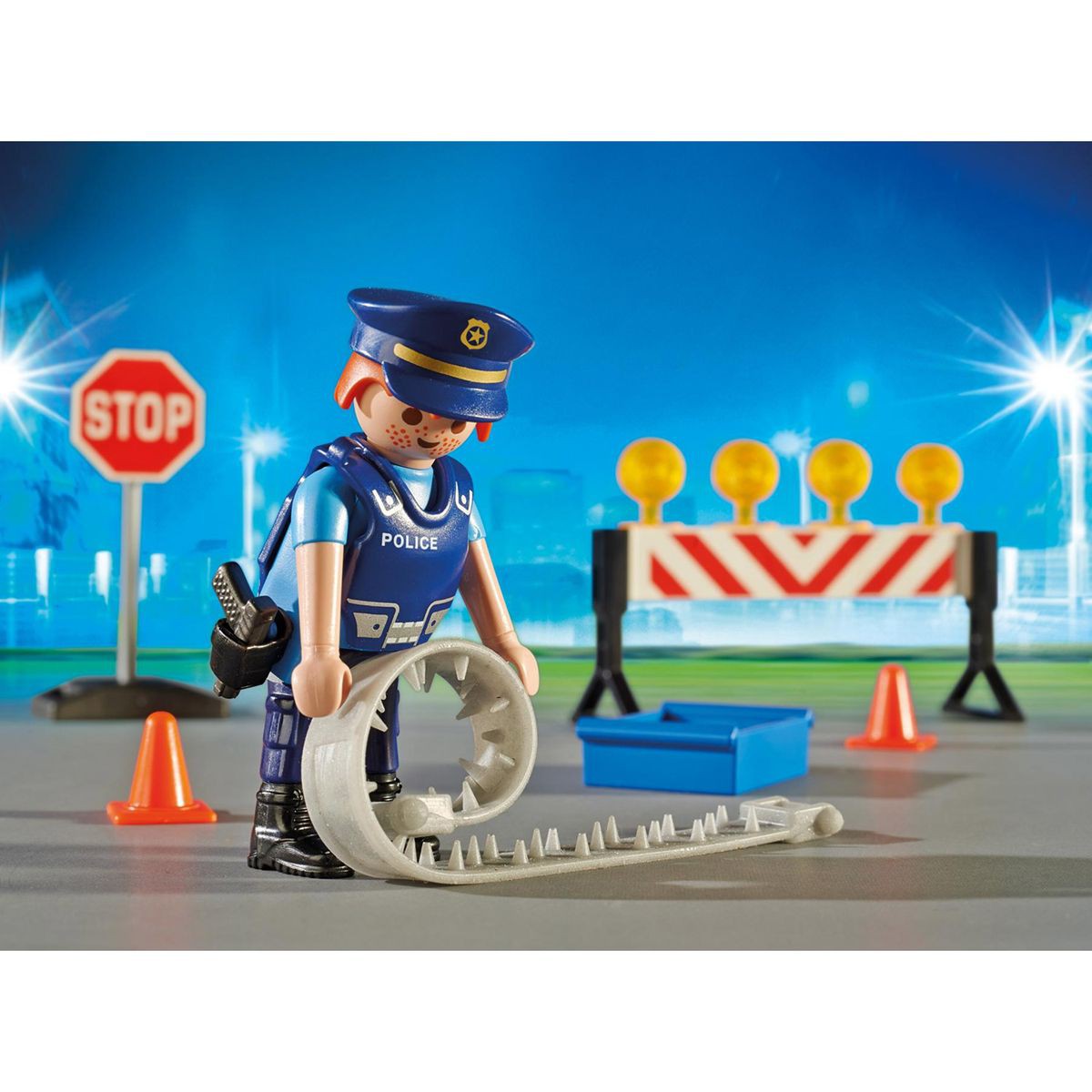 Playmobil voiture de police et patrouille