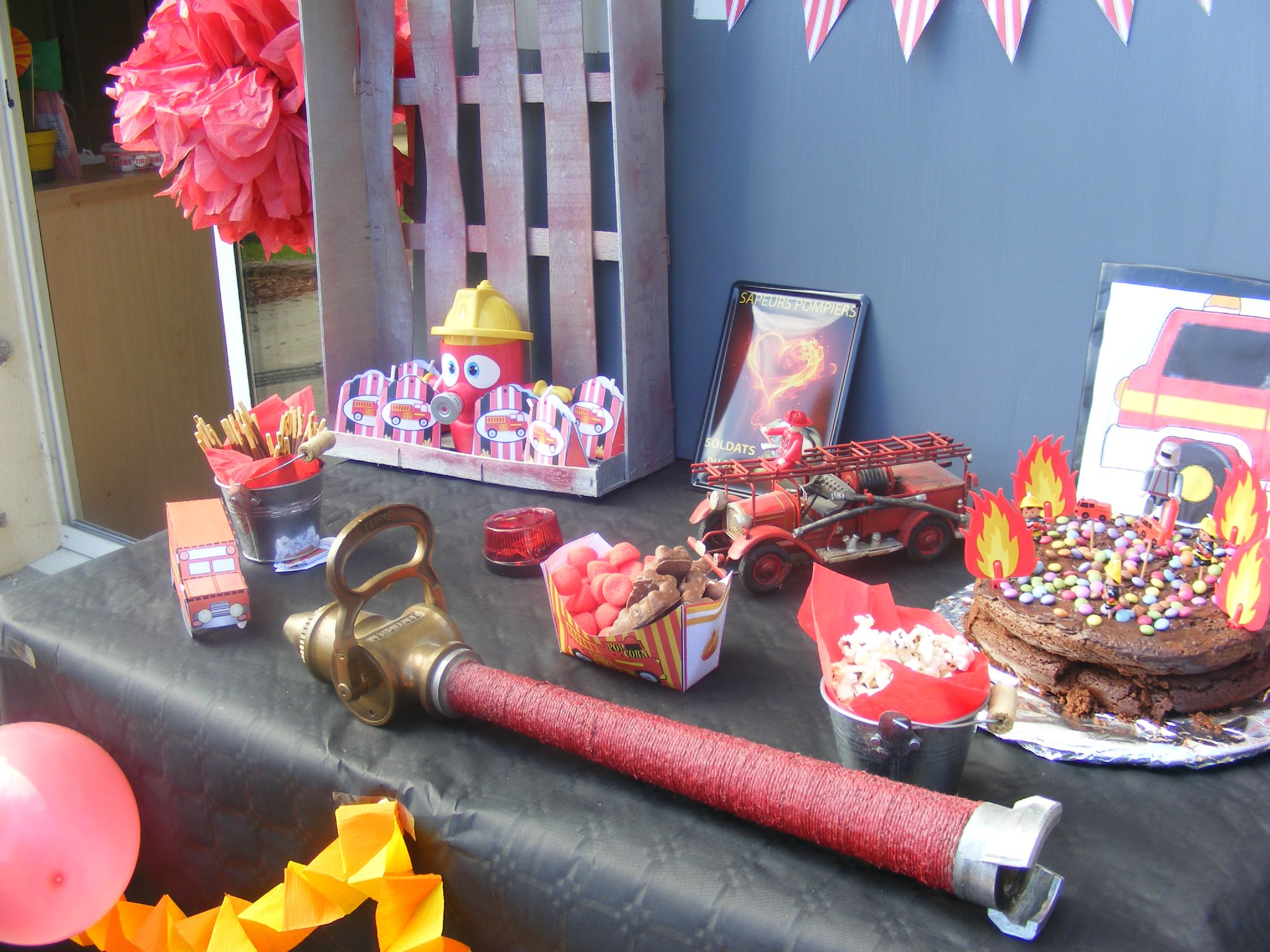 Gateau playmobil pompier