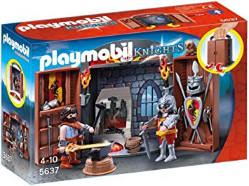 Dessin animé de playmobil chevalier
