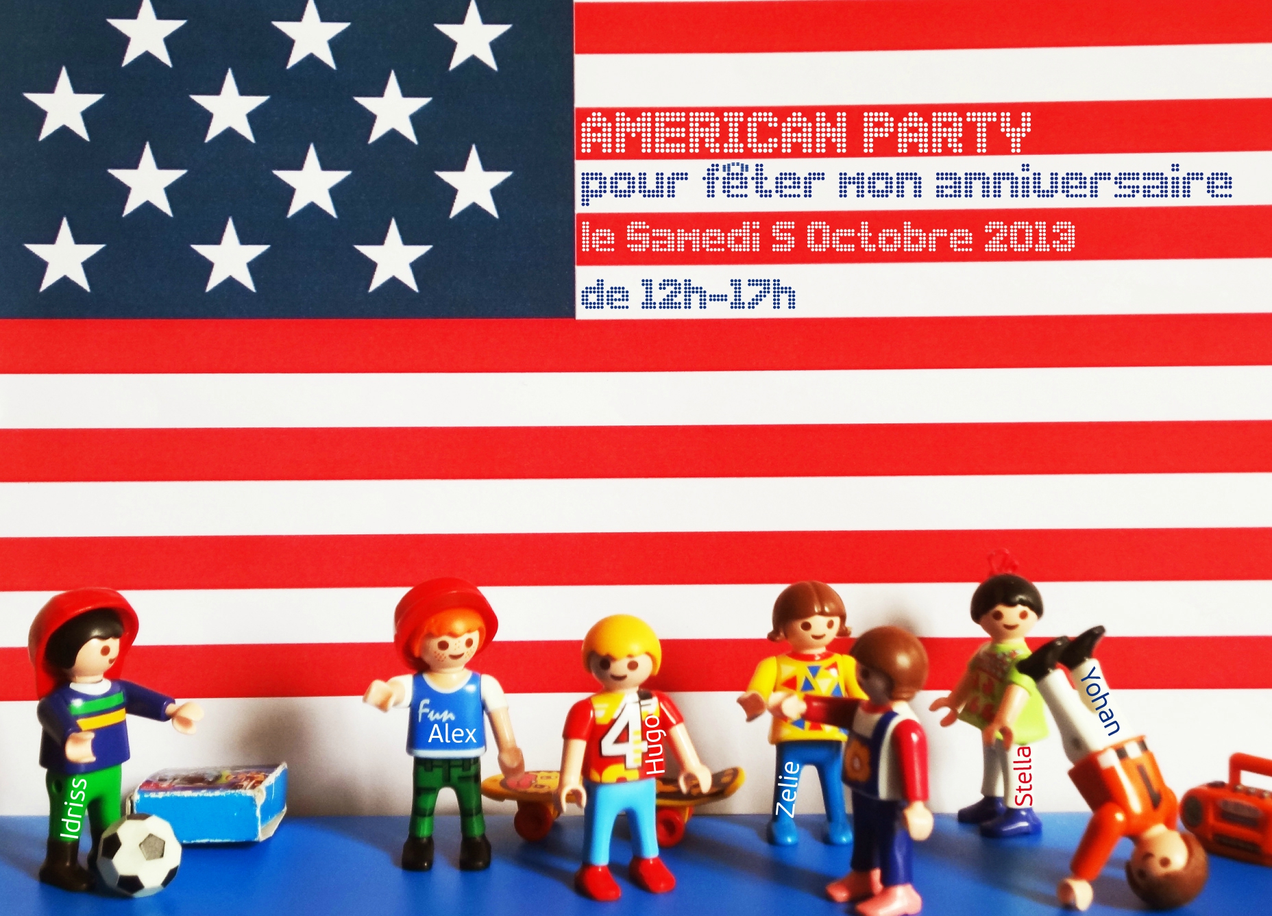 Carte playmobil anniversaire