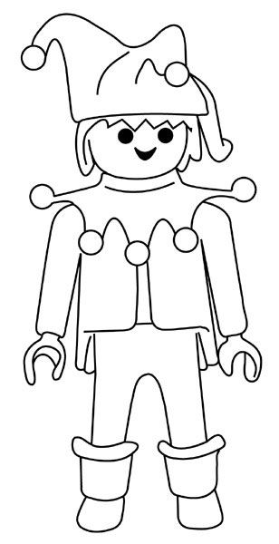 Coloriage playmobil en vacances