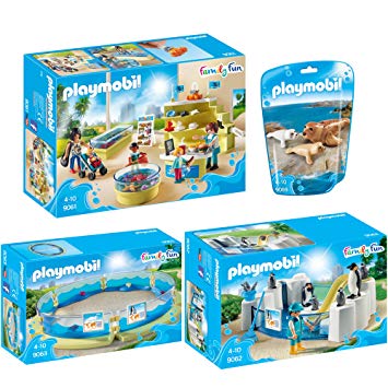 Playmobil family fun aquarium shop