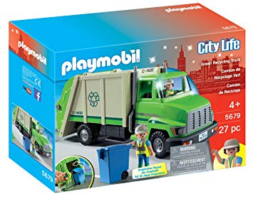Playmobil city action camion de recyclage ordures 4418